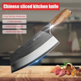 Stainless Steel Kitchen Knife Set Japanese Damascus Chef Knives Chopping Meat US
