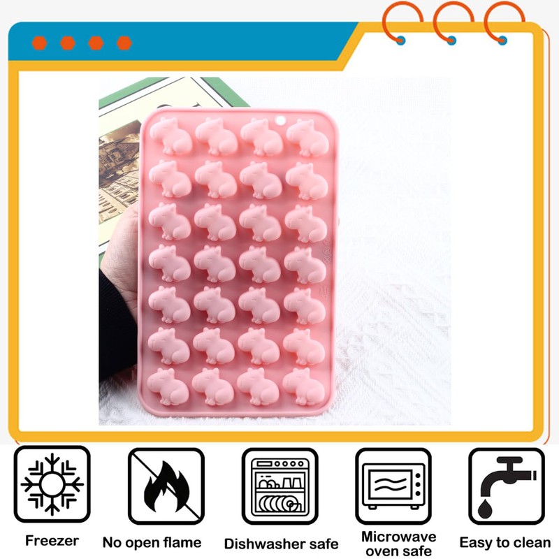 YIMINGMOLD Capybara Silicone Candy Molds Capybara Gummy Mold For Candy