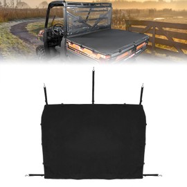 KEMIMOTO UTV Tonneau Cover, Waterproof Cargo Bed Cover Compatible with Polaris XP 1000/Crew, Ranger 570/ Crew, No Drilling Installation, Adjustable Strap, Storage Cover Accessories