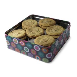 Gimmee Jimmy's Chocolate Chip 2lb Cookie Tin | Perfect for Corporate Gifts, Birthday Presents, and Sympathy Gifts
