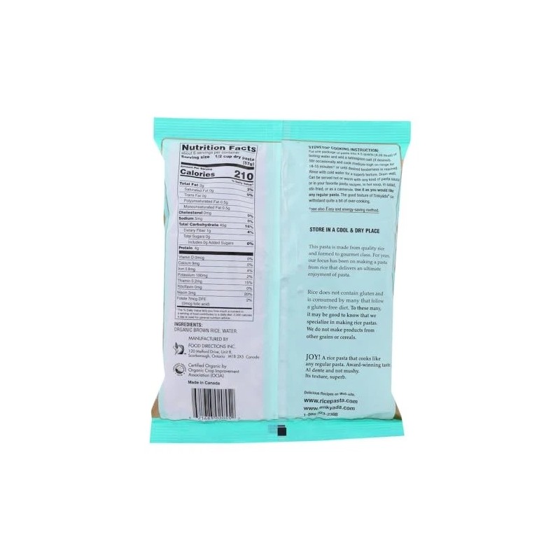 Tinkyada Organic Gluten Free Rice Pasta Pack of 3 Vegan