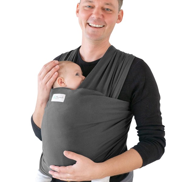 Baby Sling Carrier en coton pour bébé jusqu'à 15 kg avec sac de rangement et instructions de fixation incluses ,540 cm