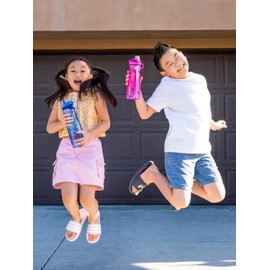 Pogo BPA-Free Plastic Water Bottle with Chug Lid, Purple, 32 oz.