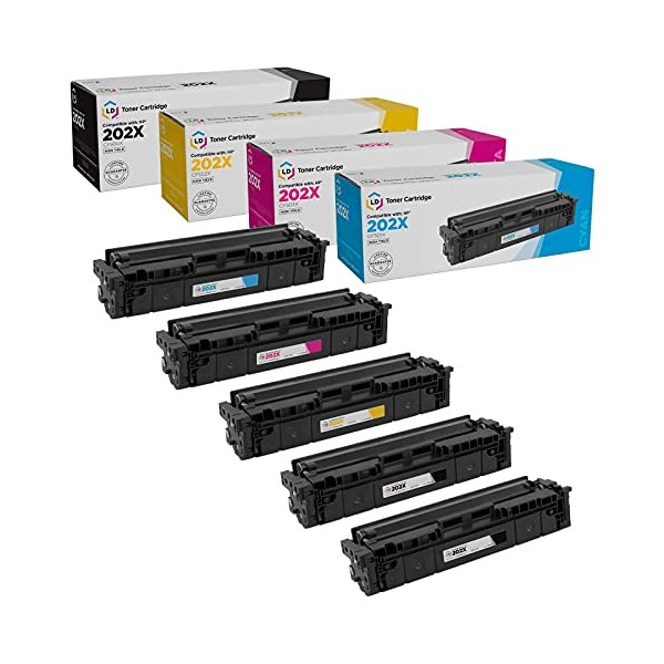 LD Compatible Toner Cartridge Replacement for HP 202X High Yield