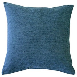 Mary Night MNS641275-72 "Dia" Cushion Cover, Approx. 17.7 x 17.7 inches (45 x 45 cm), Navy, Zipper-Type, Glossy, Glossy, Corduroy Style, Refurbished, Year-Round Use, Washable