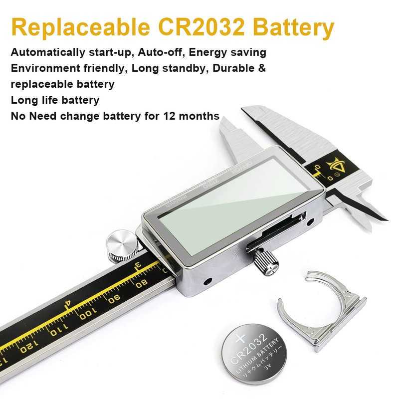 Digital Caliper, ACEMETER 0-6 Inch Vernier Calipers Measuring Tool Electronic