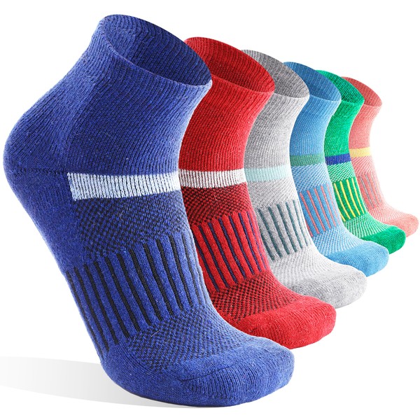 Anlisim Merino Wool Quarter Ankle Hiking Running Socks Breathable Thermal