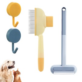 Multifunctional Hair Removal Brush, 4-Piece Pet Hair Removal Tool Set for Sofa Car Furniture, PP Material 43x18cm, Reusable Pet Hair Remover