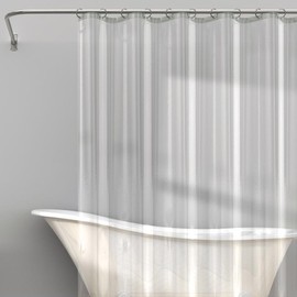 Zenna Home 71 in. H x 70 in. W Clear Solid Shower Curtain Liner PEVA - Total Qty: 1