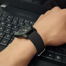 TICFROG Watch Straps, Rubber Quick Release Wristband, Sports Straps Bracelet, Replacement Band for Men and Women, Compatible Lug Width 20mm 22mm 24mm (Black, 22mm)