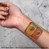 Azeeda 4 x 'Zwei Waschmaschinen' Temporäre Tattoos - Wasserfest, Hautfreundlich