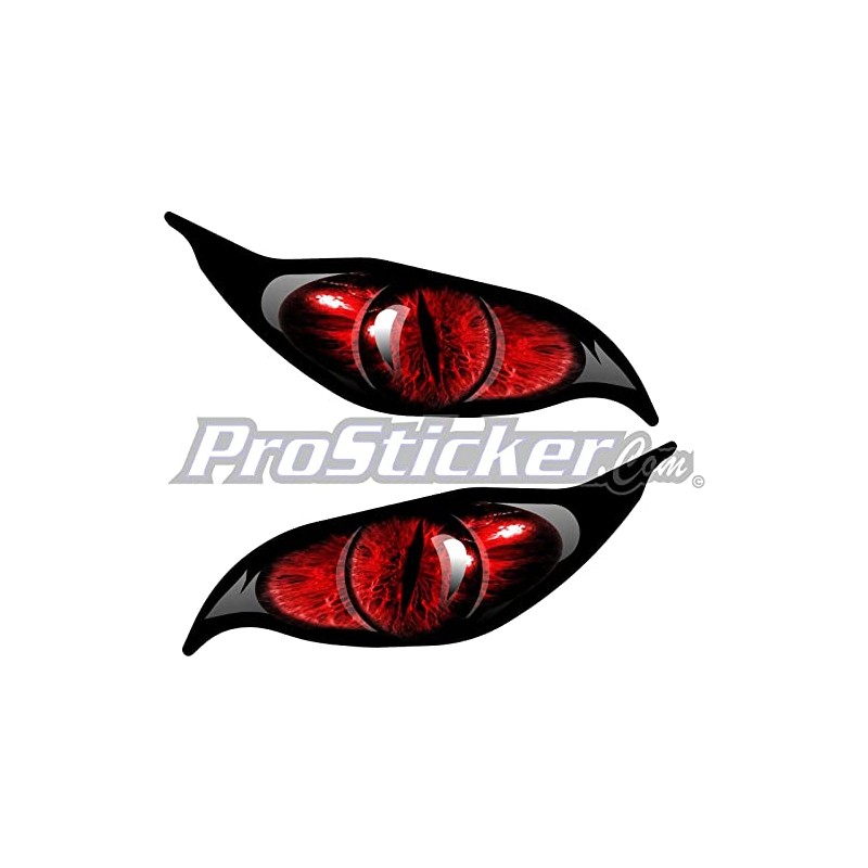 ProSticker 9011 (One Set) 1.5" X 3.5" Zombie Series Red