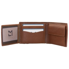 Mala Leather Bloomsbury Collection Leather Wallet RFID Blocking 1047_17 Tan