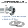 M8x35mm/1.38" Axles Screws for 2-3-4-Wheel Kid Scoote Replacement Micro Mini
