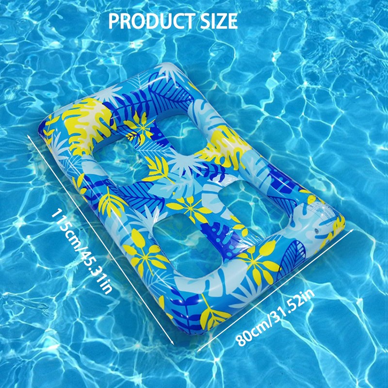 Inflatable Water Hammock, Pool Air Mattress 115 x 80 cm