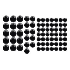 Unbranded Black ​Cut CNC Aluminum Engine Bolt Cap Cover For Harley Road King Street Glide