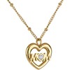 LuckyLy Collares para Mujer Mom Oro 18K Zirconia Cúbica, Regalos