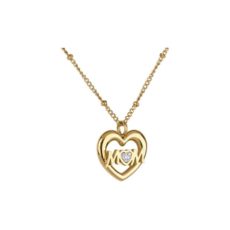 LuckyLy Collares para Mujer Mom Oro 18K Zirconia Cúbica, Regalos