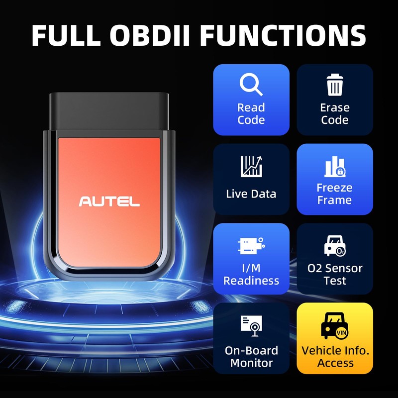 Autel AP2500E/AP2500 OBD2 Scanner Bluetooth Code Reader, Upgraded of AP200,
