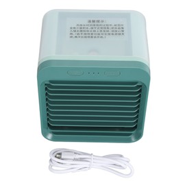Portable Misting Fan 5000mAh USB Rechargeable Humidifying Air Conditioning 200ml Capacity Quiet Personal Mister Fan Lake Green