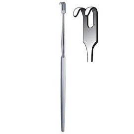 Rake Retractor, Blunt, 2 Prong, 16cm/6.25"