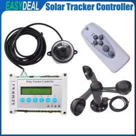 SZMWKJ LCD Dual Axis Solar Tracker Controller & Wind Sensor DIY Solar Panel Tracking EL - F:Dual Axis Controller Unit
