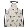 SeaQuin Chickens Pattern Bib Apron Coated Wipe Clean Polycotton Kitchen