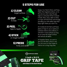 Glow Cinta Agarre Antideslizante 2mts 2'' Neon Brillant Adhesiva