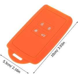 Funda de Silicona Naranja Protección Efectiva contra Arañazos y Desgaste Diseño Portátil y Estilizado para SUV para Llave de Coche Inteligente