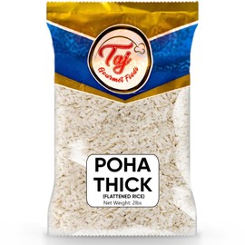 TAJ Poha Thick 2-Pounds | Powa Flattened Rice