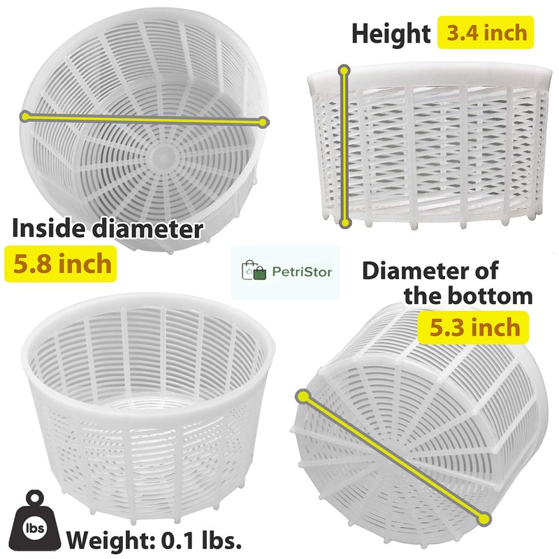 Kit de 6 piezas para hacer quesos perforados para prensar