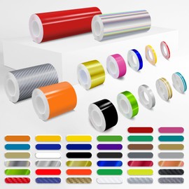 Self-Adhesive Vinyl Pin Stripe Roll Decal Sticker Tape 32ft 9.80m - FLUORESCENT GREEN, 1-1/2" | 38mm, Universally Compatible for Cars, Trucks, Vans, Motorcycles, Bikes, Helmets, Arts & Crafts