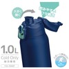 THERMOS Vacuum Insulated Sports Bottle 1L Navy Mint, Cool-Only, with