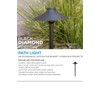 SPW Brilliance BD-PL-ECO-G4 Black Diamond Path Light Fixture Blackened Brass