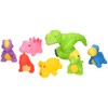 A to Z Dinosaur Bath Toys Set, 7 Colourful Characters,