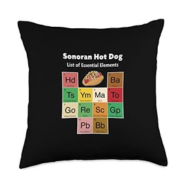 Sonoran Tucson Arizona Bacon Mayo Hot Dog Throw Pillow