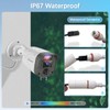 WEILAILIFE 【Flashing LEDs Visual Alert】 5.0Magapixel Extend Wired Security Camera,