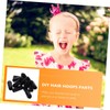 WOONEKY Headwear Supply 100pcs Rubber End Caps for Hair Band