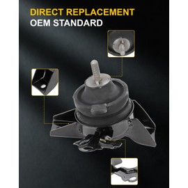 OCPTY Engine Motor Mount and Transmission Mount Kit (Automatic Transmission) Compatible for Hyundai Elantra 2001-2006, for Tiburon 2003-2005, L4 2.0L, DOHC # A7101 A7116 A7118 A7128 4PCS