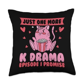 Just One More Episode I Promise Korean Drama K-Pop K-Drama Throw Pillow