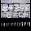 Full Cover Acrylic False Nail Tips, 500PCS Fake Nail Shape