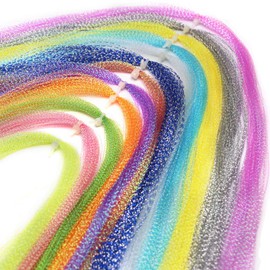 YZD Colorful Crystal Flash Fly Fishing Line 12 Packs Fly Tying Material for Make Fishing Lure Dry Wet Streamers Flies