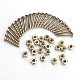 Table football screw set screws with nuts for playing figures, 22 pieces.