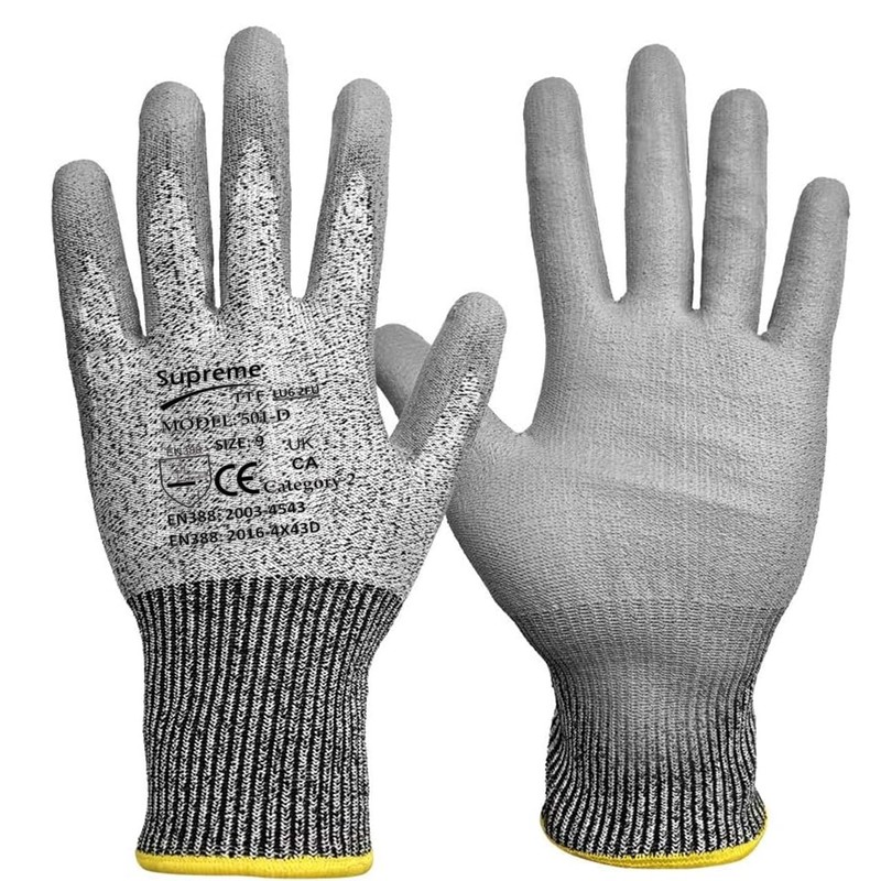 TOKHA SAFETY 12 Pairs Cut Protect Level 5/D Work Gloves