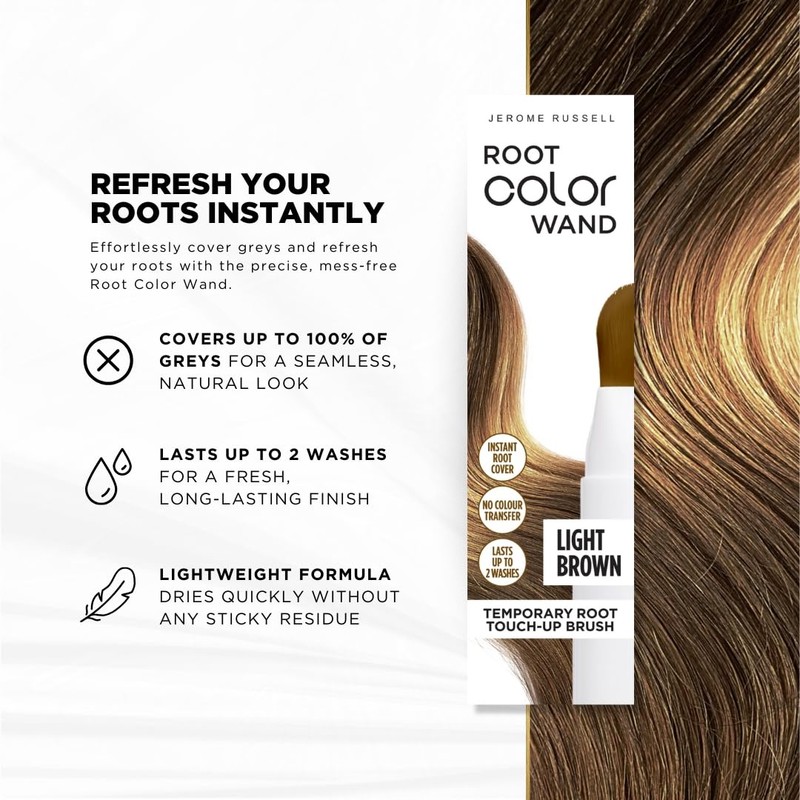 Jerome Russell Root Color Wand in Light Brown| Instant Up