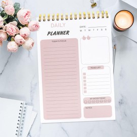 Wolepaz To Do List Notebook - A5 50 Page Daily To Do Plan, Planning Pad Checklist Productivity Note Pad for Work and Personal Organized(B)