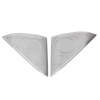 2 Pcs Car Door Speaker Cover Trim Stickers Aluminium Alloy