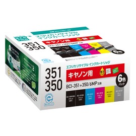 ECI-C351-6P ECI-C351-6P Remanufactured Ink Compatible with Canon BCI-351+350/6MP (6 Colors)