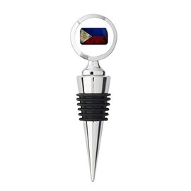 Philippines Flag Metal Stainless Steel Bottle Wine Stopper