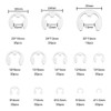 400 Pieces E-Clip Lock Ring for Outdoor E-Clip, Inner Retaining